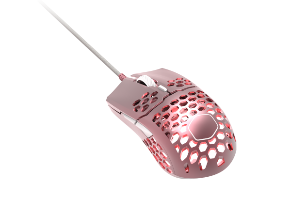 NEW Cooler Master MM711 Sakura Pink Mouse GAMING-GRADE SENSOR RGB SCROLL WHEEL